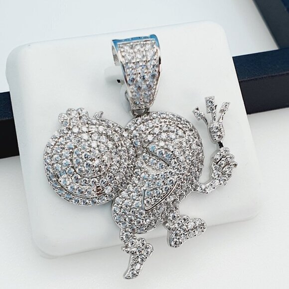 "925 Sterling Silver Cubic Zirconia Pendant, UU1P6A6037 - Picture 7 of 9